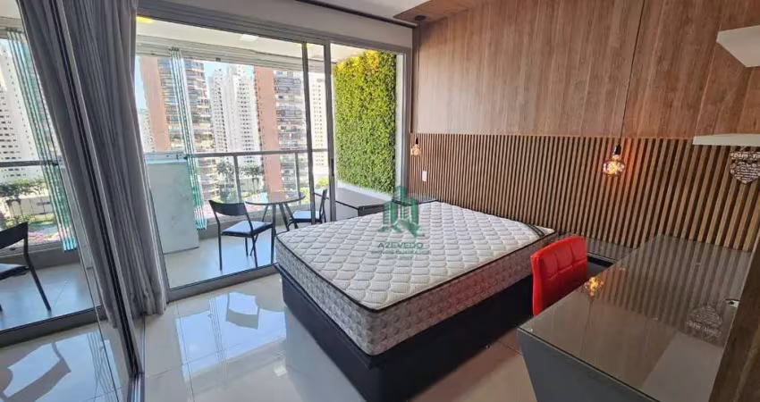 Studio com 1 dormitório para alugar, 28 m² por r$ 4.277,83/mês - bosque maia - guarulhos/sp