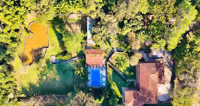 Chácara 4.5mil m2 / porteira fechada / lago, nascente, campo / em atibaia