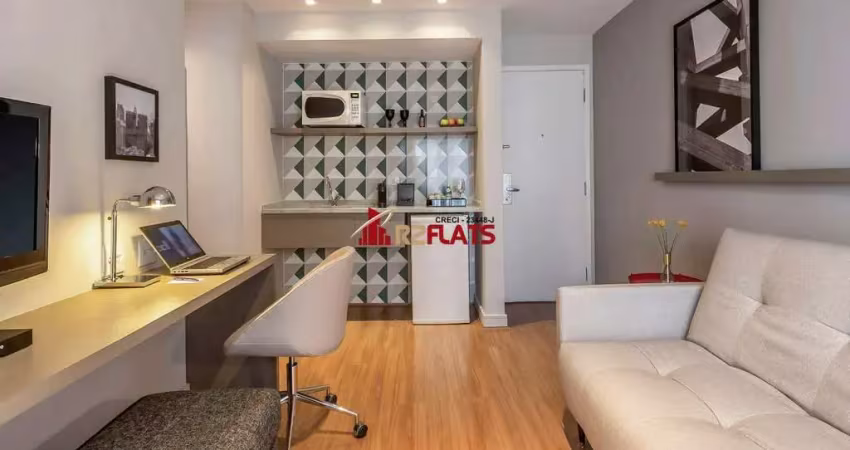 Flat com 1 quarto à venda na Avenida Lavandisca, 365, Moema, São Paulo