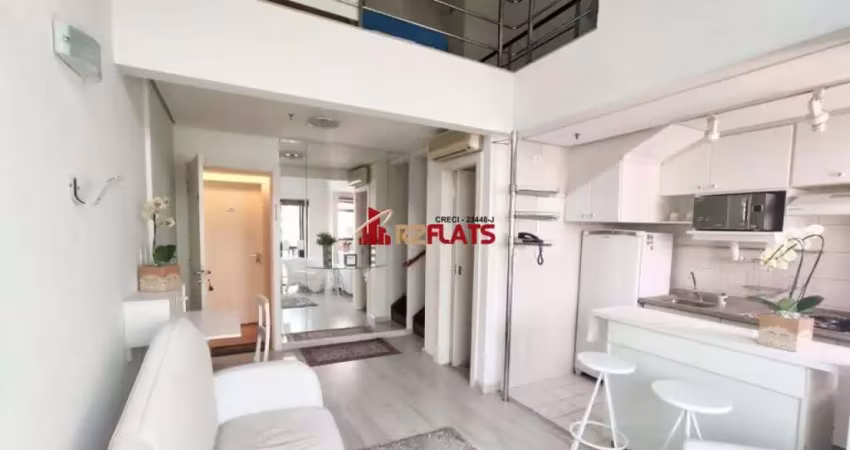 Flat com 1 quarto à venda na Avenida Ibijaú, 355, Moema, São Paulo