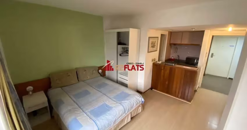 Flat com 1 quarto para alugar na Avenida Ibijaú, 364, Moema, São Paulo