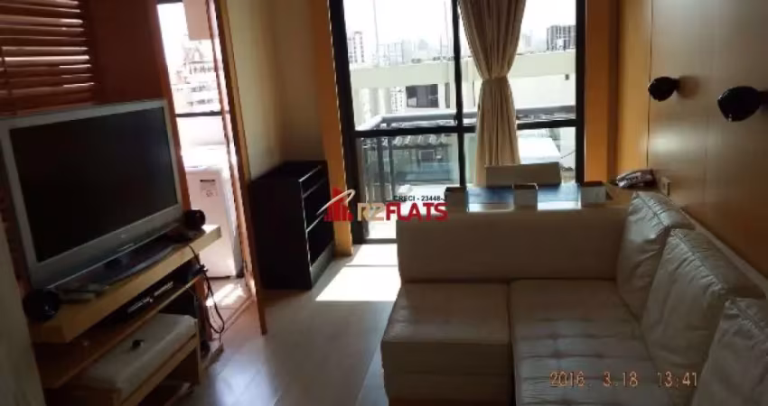 Flat com 1 quarto à venda na Avenida Ibijaú, 355, Moema, São Paulo