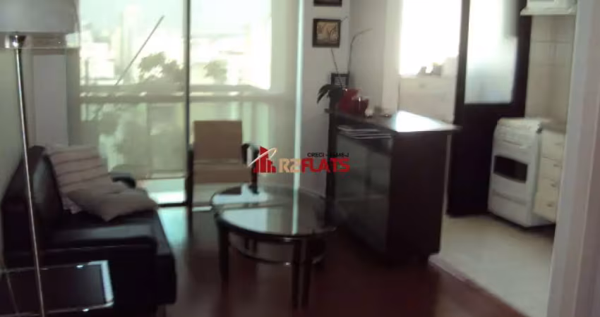 Flat com 1 quarto para alugar na Avenida Ibijaú, 355, Moema, São Paulo