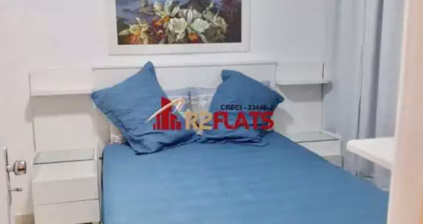 Flat com 1 quarto à venda na Avenida Miruna, 399, Moema, São Paulo
