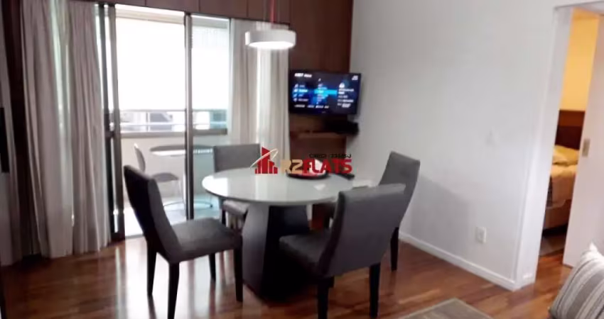 Flat com 1 quarto para alugar na Rua Ribeiro do Vale, 152, Brooklin, São Paulo