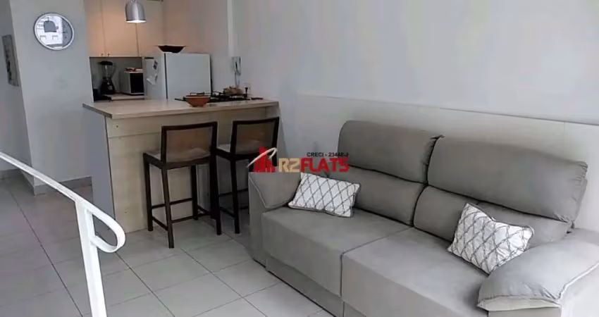 Flat com 1 quarto à venda na Avenida Rouxinol, 77, Moema, São Paulo