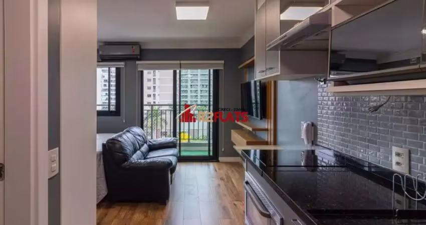 Flat com 1 quarto para alugar na Avenida das Carinas, 301, Indianópolis, São Paulo