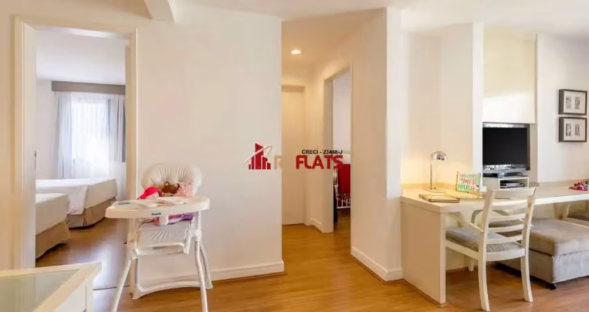 Flat com 1 quarto à venda na Avenida Lavandisca, 365, Moema, São Paulo