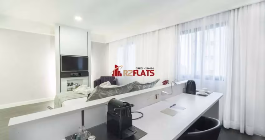 Flat com 1 quarto para alugar na Avenida Macuco, 595, Moema, São Paulo