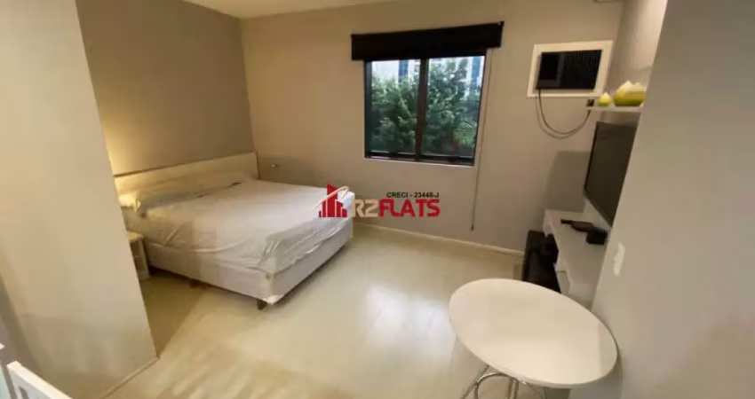 Flat com 1 quarto para alugar na Avenida Ibijaú, 364, Moema, São Paulo