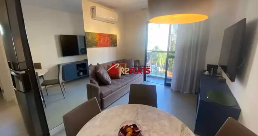 Flat com 1 quarto à venda na Avenida Lavandisca, 365, Moema, São Paulo