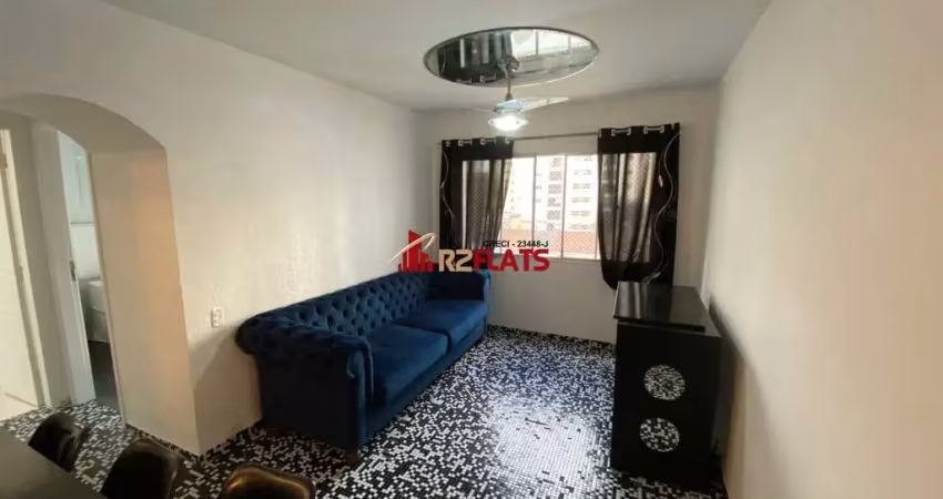 Flat com 1 quarto à venda na Avenida Rouxinol, 763, Moema, São Paulo