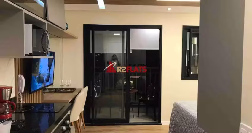 Flat com 1 quarto para alugar na Avenida das Carinas, 301, Indianópolis, São Paulo