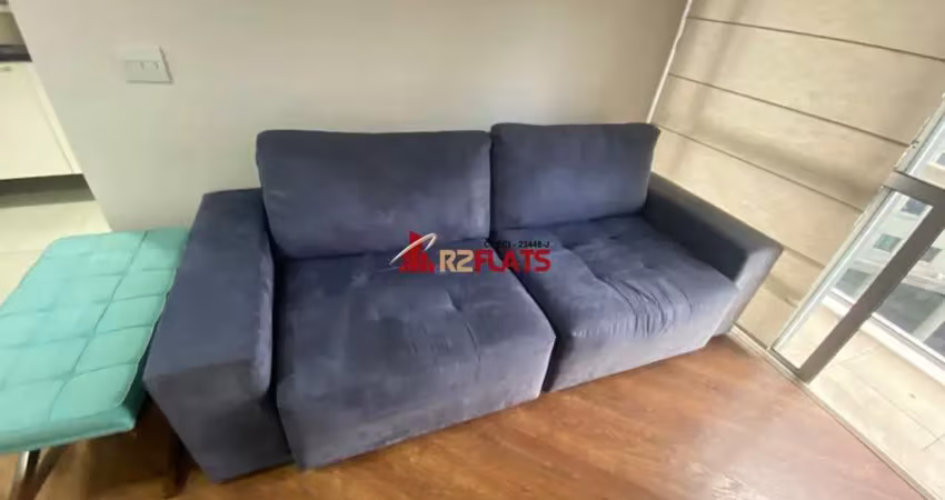 Flat com 1 quarto para alugar na Rua Juquis, 391, Moema, São Paulo