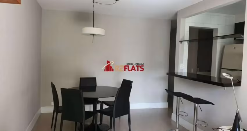 Flat com 2 quartos para alugar na Rua Juquis, 391, Moema, São Paulo