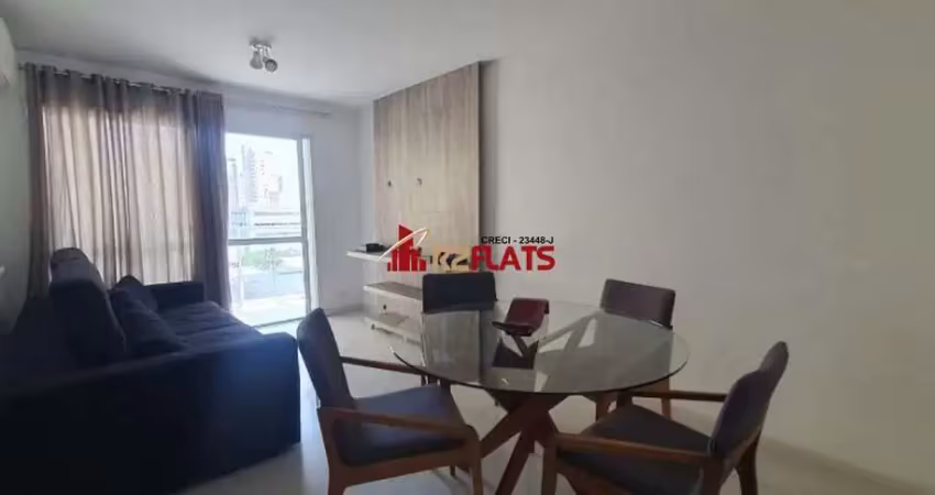 Flat com 2 quartos para alugar na Rua Juquis, 391, Moema, São Paulo