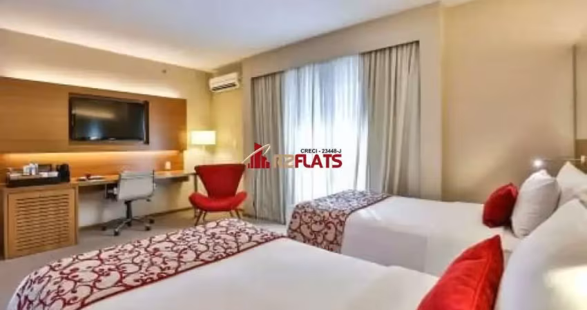 Flat com ótimo preço no bairro itaim bibi. confira! ótimos remdimentos!
