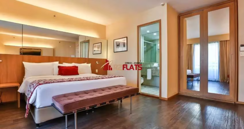 Flat com ótimo preço no bairro itaim bibi. confira! ótimos remdimentos!