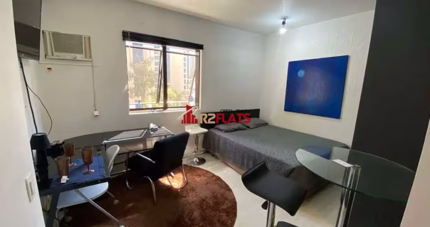 Flat com 1 quarto à venda na Avenida Ibijaú, 364, Moema, São Paulo