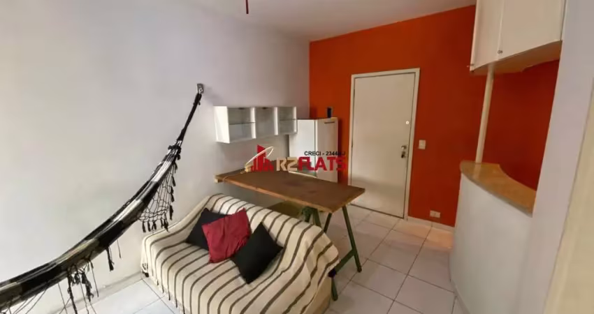 Flat com 1 quarto à venda na Avenida Miruna, 399, Moema, São Paulo