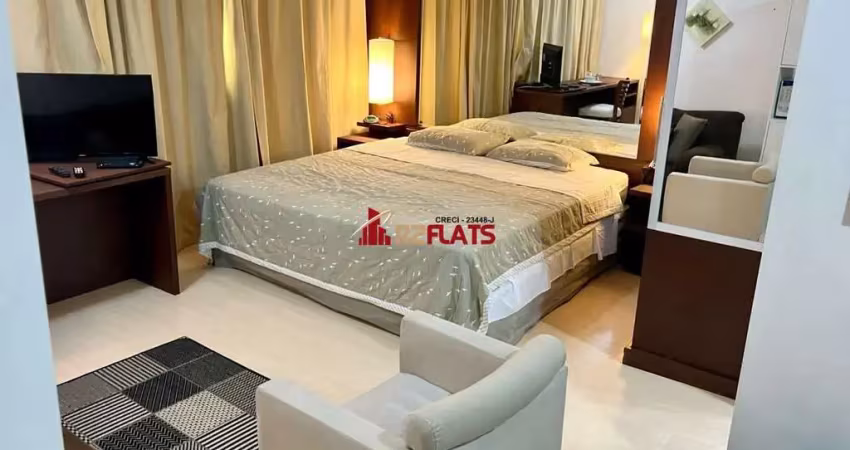 Flat com 1 quarto à venda na Avenida Ibirapuera, 2534, Moema, São Paulo
