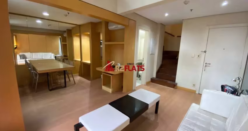 Flat com 2 quartos para alugar na Avenida Ibijaú, 355, Moema, São Paulo