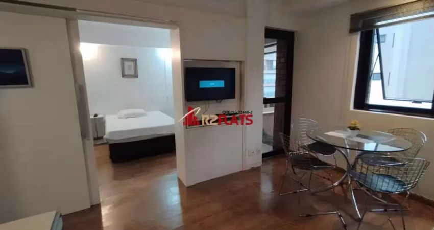 Flat com 1 quarto para alugar na Avenida Ibijaú, 364, Moema, São Paulo