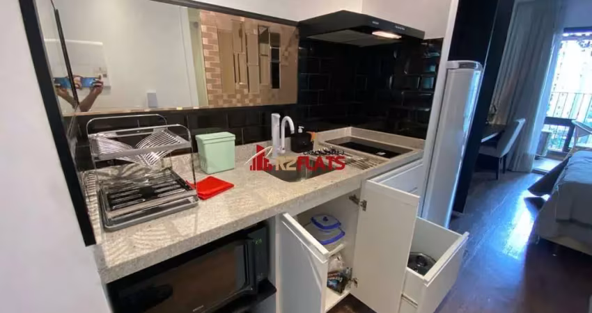 Flat com 1 quarto para alugar na Alameda dos Jurupis, 813, Indianópolis, São Paulo