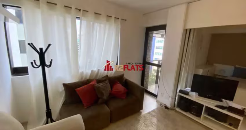 Flat com 1 quarto para alugar na Avenida Ibijaú, 364, Moema, São Paulo