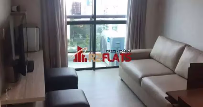 Flat com 1 quarto para alugar na Avenida Ibijaú, 355, Moema, São Paulo