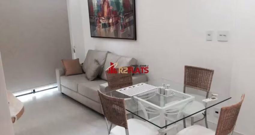 Flat com 1 quarto para alugar na Avenida Ibijaú, 355, Moema, São Paulo