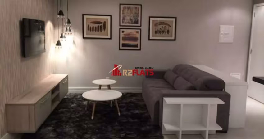 Flat com 2 quartos para alugar na Rua Professor José Leite e Oiticica, 434, Brooklin, São Paulo