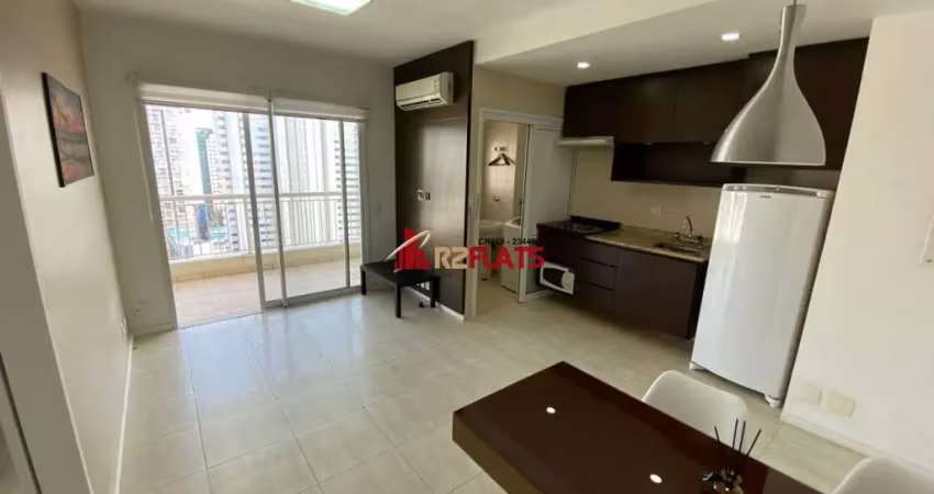 Flat com 1 quarto para alugar na Rua Sansão Alves dos Santos, 343, Brooklin, São Paulo