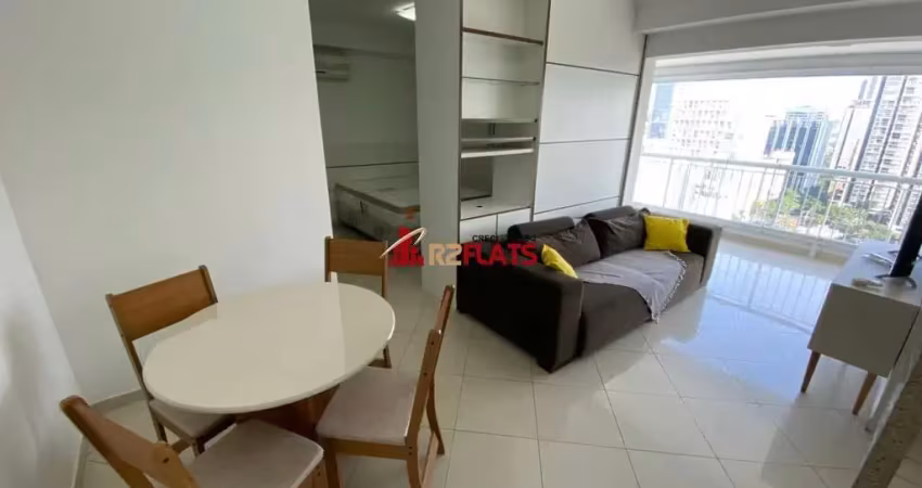 Flat com 1 quarto para alugar na Rua Sansão Alves dos Santos, 343, Brooklin, São Paulo