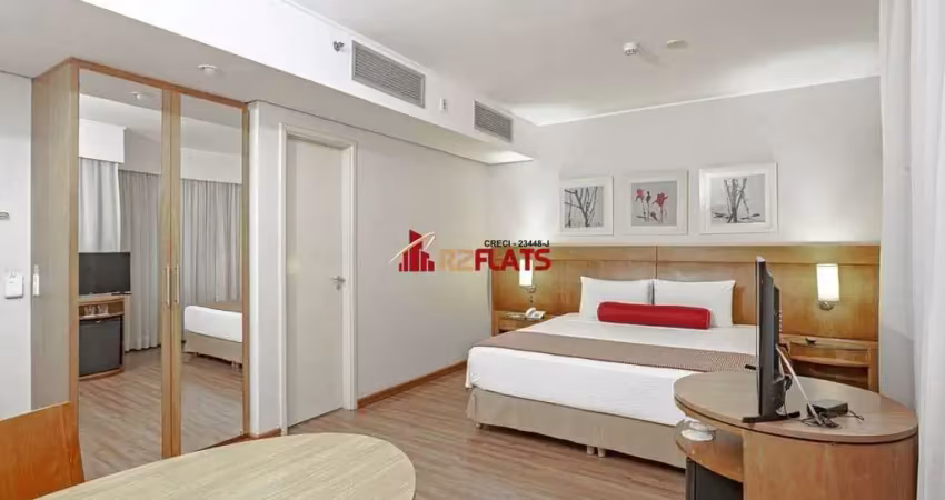 Flat com 1 quarto para alugar na Avenida Rouxinol, 87, Moema, São Paulo