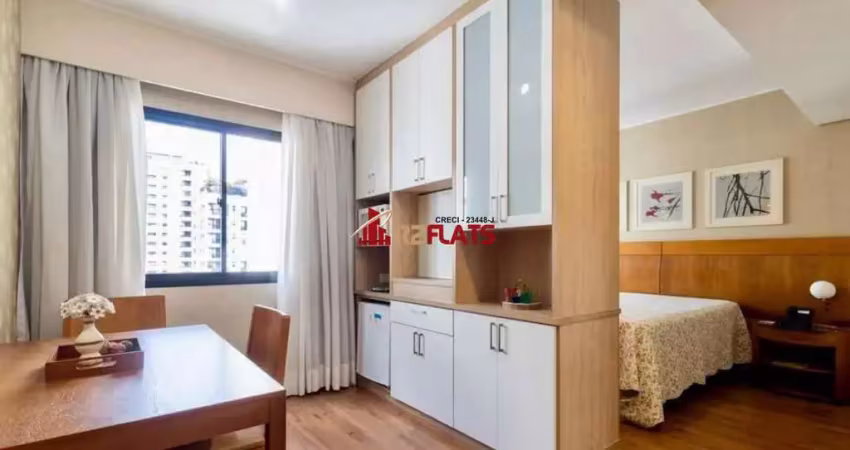 Flat com 1 quarto à venda na Avenida Rouxinol, 87, Moema, São Paulo