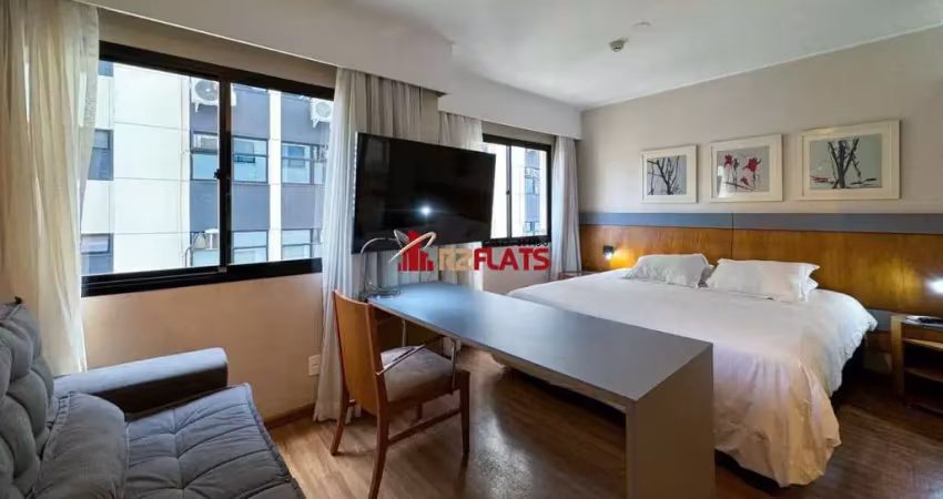 Flat com 1 quarto à venda na Avenida Rouxinol, 87, Moema, São Paulo