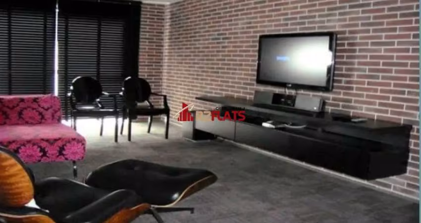Flat com 1 quarto à venda na Rua Juquis, 391, Moema, São Paulo