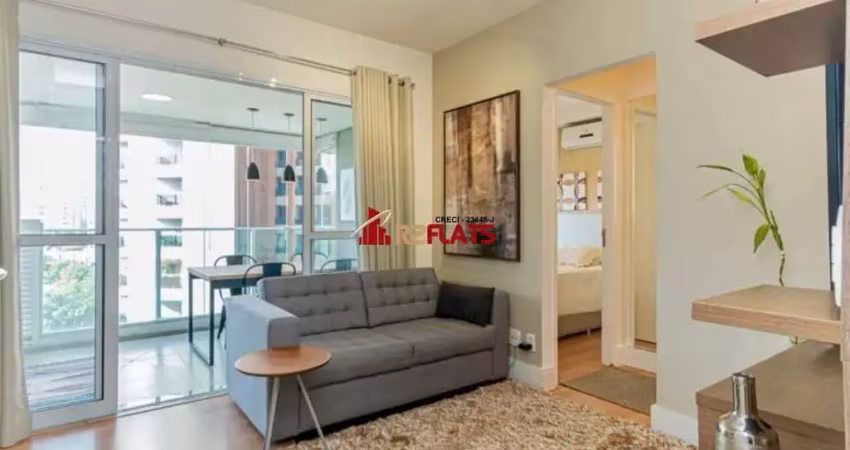 Flat com 1 quarto para alugar na Rua Flórida, 103, Brooklin, São Paulo