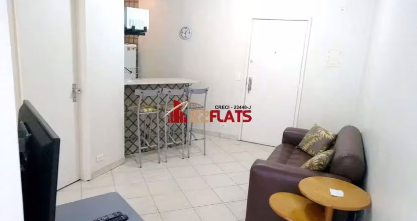 Flat com 1 quarto para alugar na Avenida Miruna, 399, Moema, São Paulo