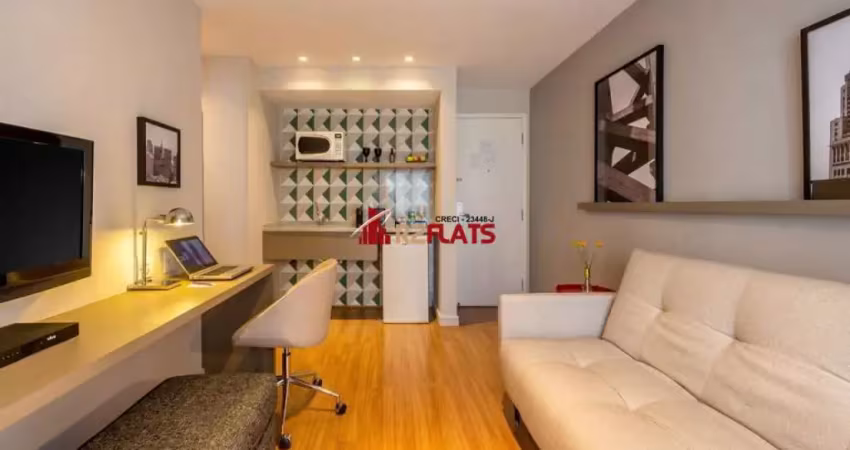 Flat com 1 quarto à venda na Avenida Lavandisca, 365, Moema, São Paulo