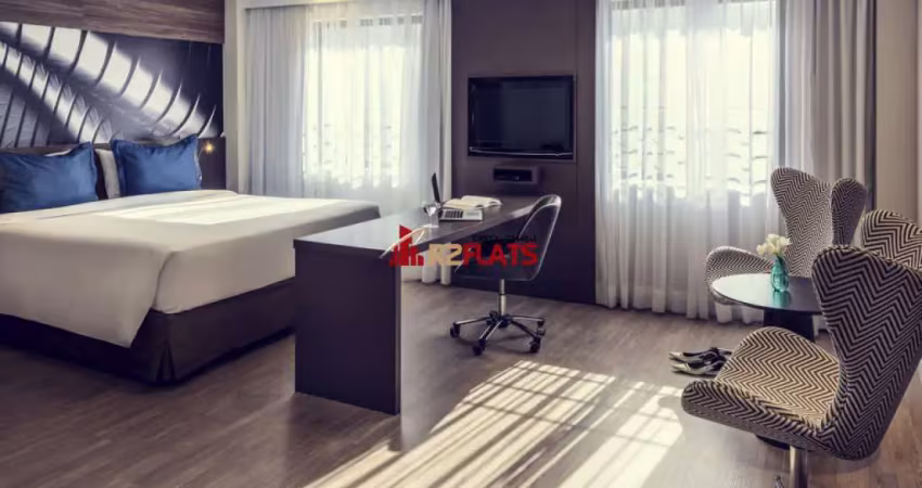 Flat com 1 quarto para alugar na Avenida Jamaris, 112, Moema, São Paulo