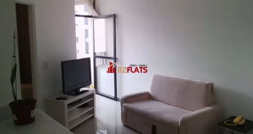 Flat com 1 quarto à venda na Avenida Miruna, 399, Moema, São Paulo