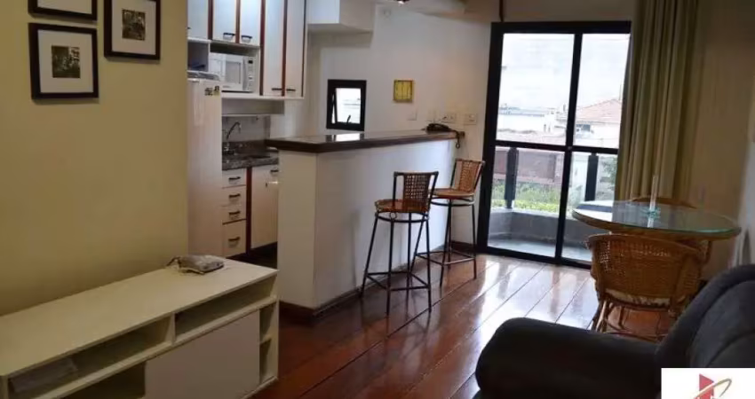 Flat com 1 quarto à venda na Avenida Moema, 177, Moema, São Paulo