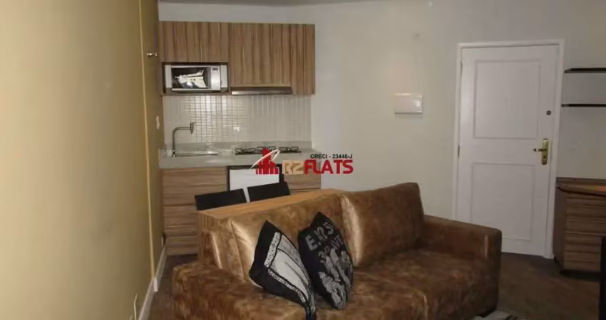 Flat com 1 quarto para alugar na Avenida Miruna, 399, Moema, São Paulo