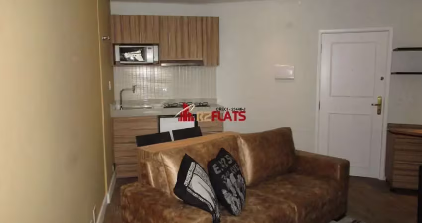Flat com 1 quarto à venda na Avenida Miruna, 399, Moema, São Paulo