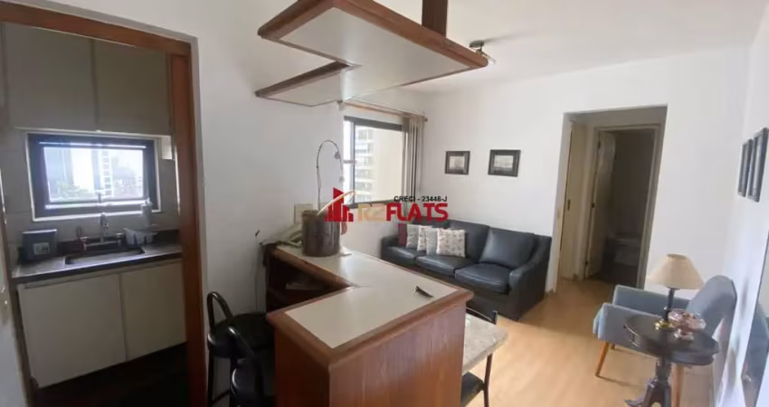Flat com 1 quarto para alugar na Rua Juquis, 31, Moema, São Paulo