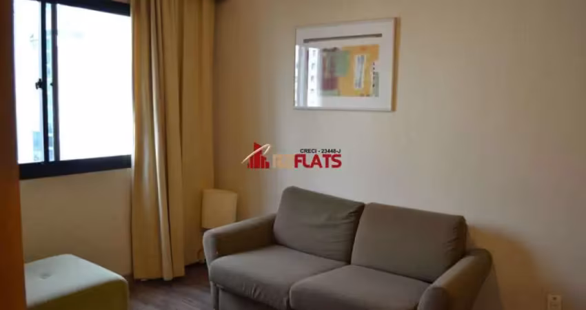 Flat com 1 quarto para alugar na Avenida Macuco, 595, Moema, São Paulo