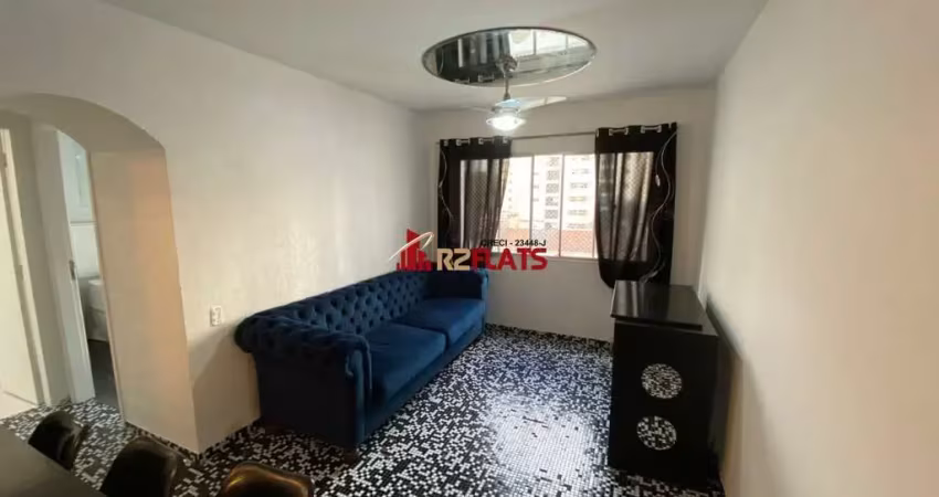 Flat com 1 quarto à venda na Avenida Rouxinol, 763, Moema, São Paulo