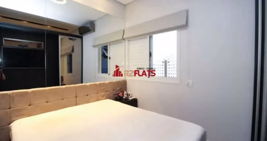 Flat com 1 quarto à venda na Avenida Jandira, 404, Moema, São Paulo